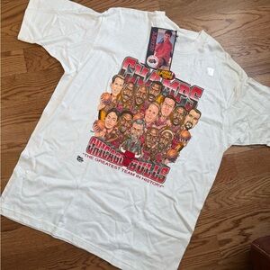 NWT Vintage 1996 Chicago Bulls White Graphic Tee — Champs Team Design